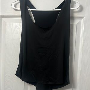 Nocona Black Asymmetrical Backless Sleeveless Tank Top